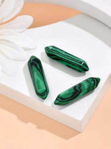 Green Malachite Geometric Shape