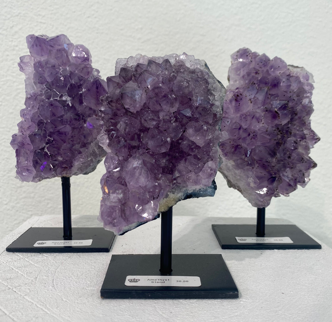 Amethyst Cluster On Stand