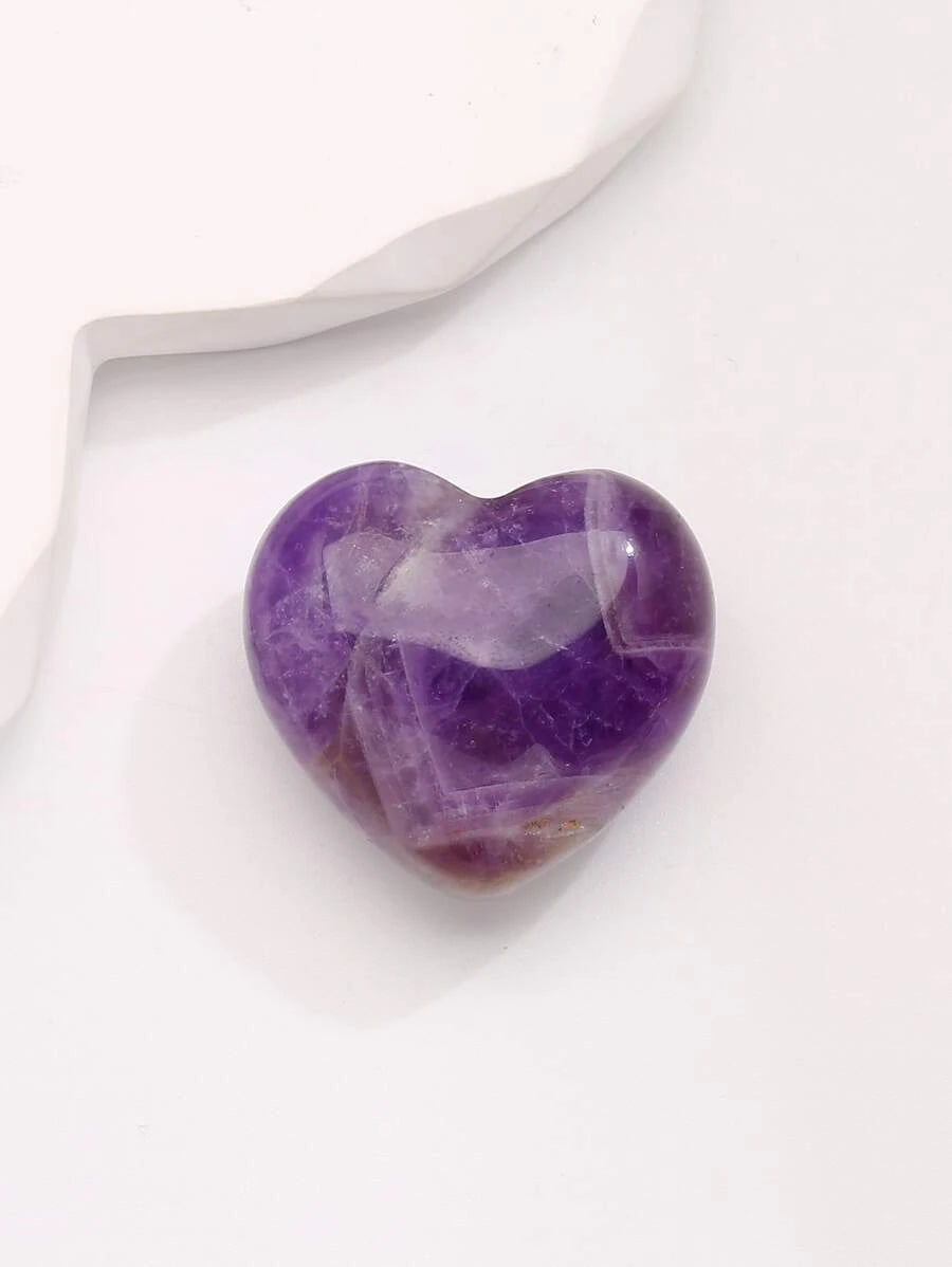 Purple Amethyst Heart