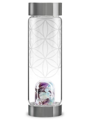 Gemstone Water Bottle - Flower of Life